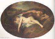 Jean-Antoine Watteau Jupiter and Antiope (mk05) Spain oil painting artist